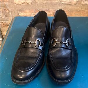 Cole Haan Black Harmon Grand Bit Loafers with Buckle